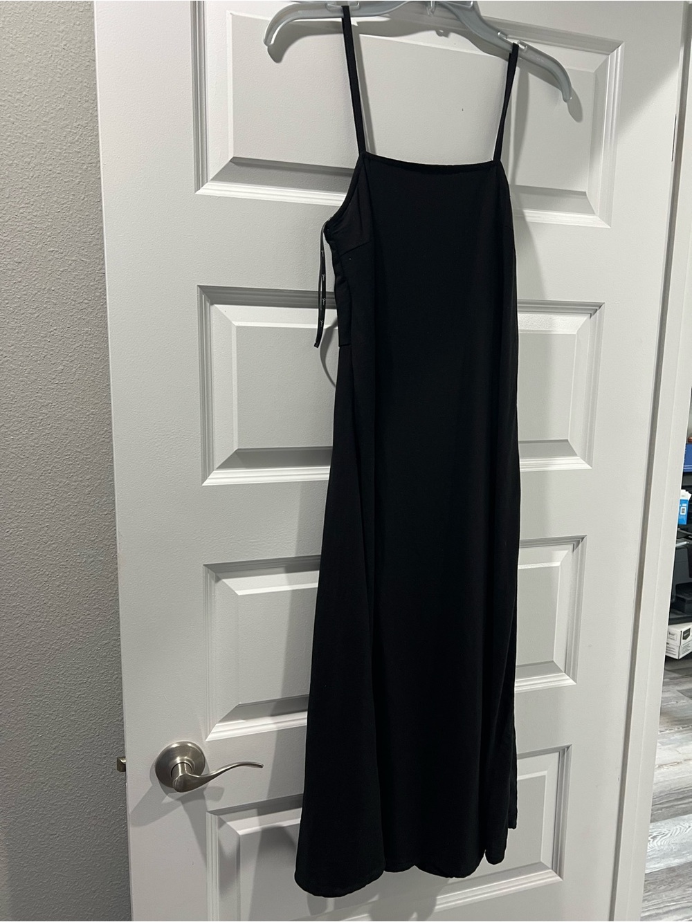 Japna Black Midi Slip Dress